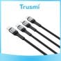 Trusmi 66W  3 in 1 Type C To Type C/ iPhone / Micro USB Braided Cable