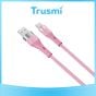 TRUSMI USB to Type C Pink Cable (1M)