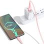 TRUSMI USB to Type C Pink Cable (1M)