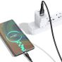 TRUSMI USB to Type C Black Cable (1M)