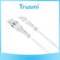 TRUSMI USB to iPhone White Cable