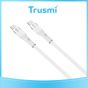 TRUSMI 60W Type C to Type C White Cable (1M)