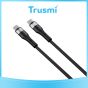 TRUSMI 60W Type C to Type C Black Cable (1M)