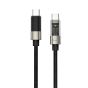 TRUSMI 60W Type C to Type C LED Braided Cable (1M)
