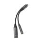 TRUSMI Type C to Type C+3.5mm Audio Adapter Cable