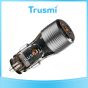 TRUSMI 48W Dual USB & Type-C Fast Car Charger (Translucent)