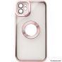 Brilliance LUX For iPhone XR CD Pattern Plating Case + Lens Film Pink
