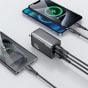 TRUSMI 65W Black 3 in 1 Power Adapter w/ Type C to Type C Cable