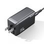 TRUSMI 65W Black 3 in 1 Power Adapter w/ Type C to Type C Cable