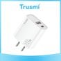 TRUSMI 20W Dual USB & Type-C White Fast Charger