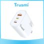TRUSMI 30W USB & USB-L & Type-C White Fast Charger