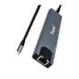 TRUSMI DS01-02 USB C Hub 100W – HDMI, RJ45, USB 3.0×2, Type-C×2, SD/TF Card Reader Adapter
