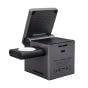 TRUSMI 3-in-1 Qi2 Wireless Charging Station – Cube Magnetic Charger Gray