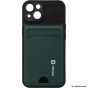 Brilliance LUX For iPhone 14 Pro Eagle Eye Card Holder Case Green and Black