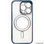Brilliance LUX For iPhone 14 Pro Max Electroplated Magnetic Case Blue