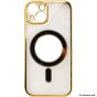 Brilliance LUX For iPhone 14 Pro Max Electroplated Magnetic Case Gold