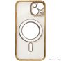 Brilliance LUX For iPhone 14 Pro Max Electroplated Magnetic Case Gold