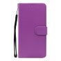 Brilliance LUX iPhone 13 Pro Max Flip PU Leather Wallet Classic Card Pockets with Wrist Strap Case Purple
