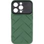 Brilliance LUX iPhone 15 Plus Woven Pattern Case Green