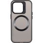 Brilliance LUX iPhone 15 Pro Max Lens holder transparent CD pattern Case Black