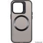Brilliance LUX for Iphone 15 Pro Max Lens holder transparent CD pattern case Black