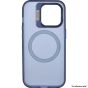 Brilliance LUX iPhone 14 Pro Max Lens holder transparent CD pattern Case Blue