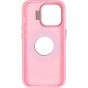 Brilliance LUX iPhone 15 Pro Max Lens holder solid color + iron plate + magnifying glass Case Pink