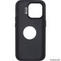 Brilliance LUX iPhone 15 Lens holder solid color + iron plate + magnifying glass Case Black