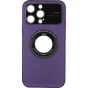 Brilliance LUX iPhone 15 Plus Large glass window + iron magnifying glass Case Purple
