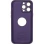 Brilliance LUX iPhone 15 Pro Large glass window + iron magnifying glass Case Purple