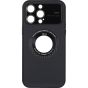 Brilliance LUX iPhone 15 Pro Max Large glass window + iron magnifying glass Case Black