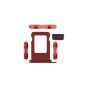 iPhone 12 sim tray, volume, mute power button red