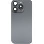 iPhone 15 Pro Back Glass W/Steel Plate Black Titanium (OEM PULL)