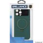 Brilliance LUX for Iphone 15 Pro Max Large glass window + Lotus Leaf Bracket Solid Color Case Green