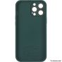 Brilliance LUX for Iphone 15 Pro Max Large glass window + Lotus Leaf Bracket Solid Color Case Green