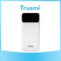 TRUSMI PB03-02 10000mAh 22.5W Power Bank with Digital Display Dual USB & Type-C – White