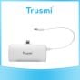 TRUSMI Pocket Base with Built-In Cable Power Bank White PB16-02 5V 2.1A (5000mAh)
