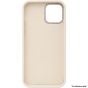 Brilliance LUX For iPhone 14 Pro Real liquid Silicona Case with Metal Magnetic Holder White