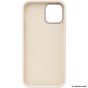 Brilliance LUX For iPhone 12 Pro Real liquid Silicona Case with Metal Magnetic Holder White
