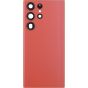 Samsung S23 Ultra 5G Back door with Camera lens Orange / Red