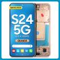 Samsung S24 LCD with Touch + Frame Orange Service Pack (Assembled)