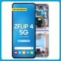 Samsung Z Flip 4 5G Inner LCD With Touch + Frame Blue (Refurbished OLED)