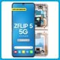 Samsung Z Flip 5 5G Inner LCD With Touch + Frame Cream (Refurbished OLED)