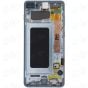 Samsung S10 Plus LCD with Touch + Frame Blue SERVICE PACK