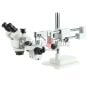 SZM7045-STL2 Double Arm Boom Trinocular Stereo Zoom Industrial Microscope With LED Lights - 45X