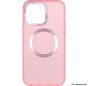Brilliance LUX for Iphone 15 Pro Hardware CD pattern transparent color case Pink