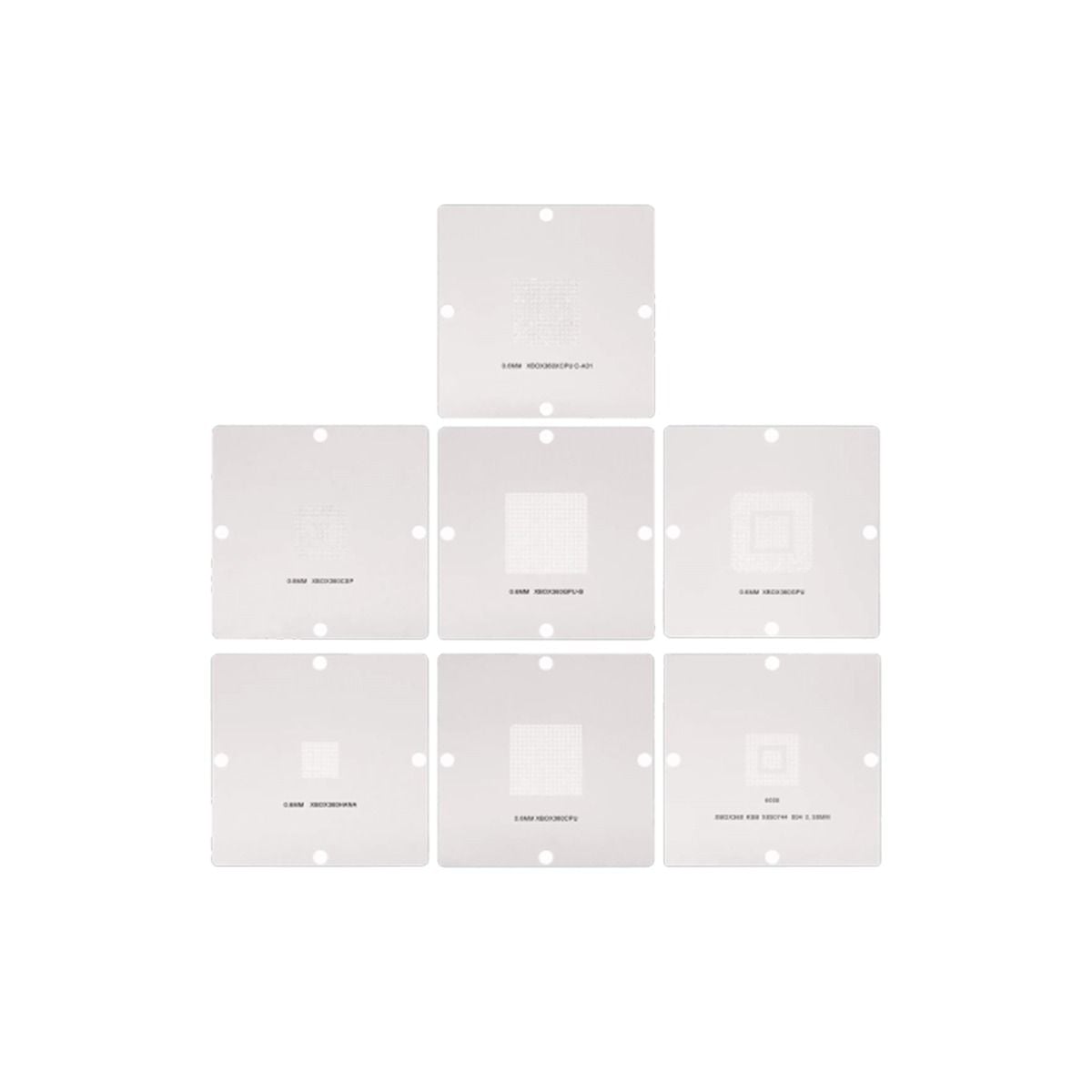 BGA Reballing Stencils Compatible For Xbox 360 (7 Piece Set)