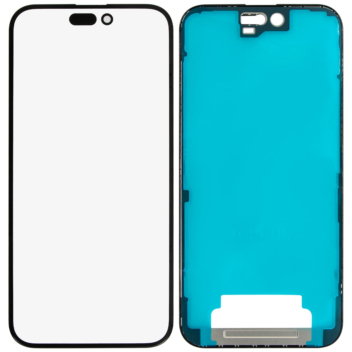 iPhone 16 Plus 3 in 1 With Frame Included (Front Glass + OCA Pre-Installed) (OCA Master)