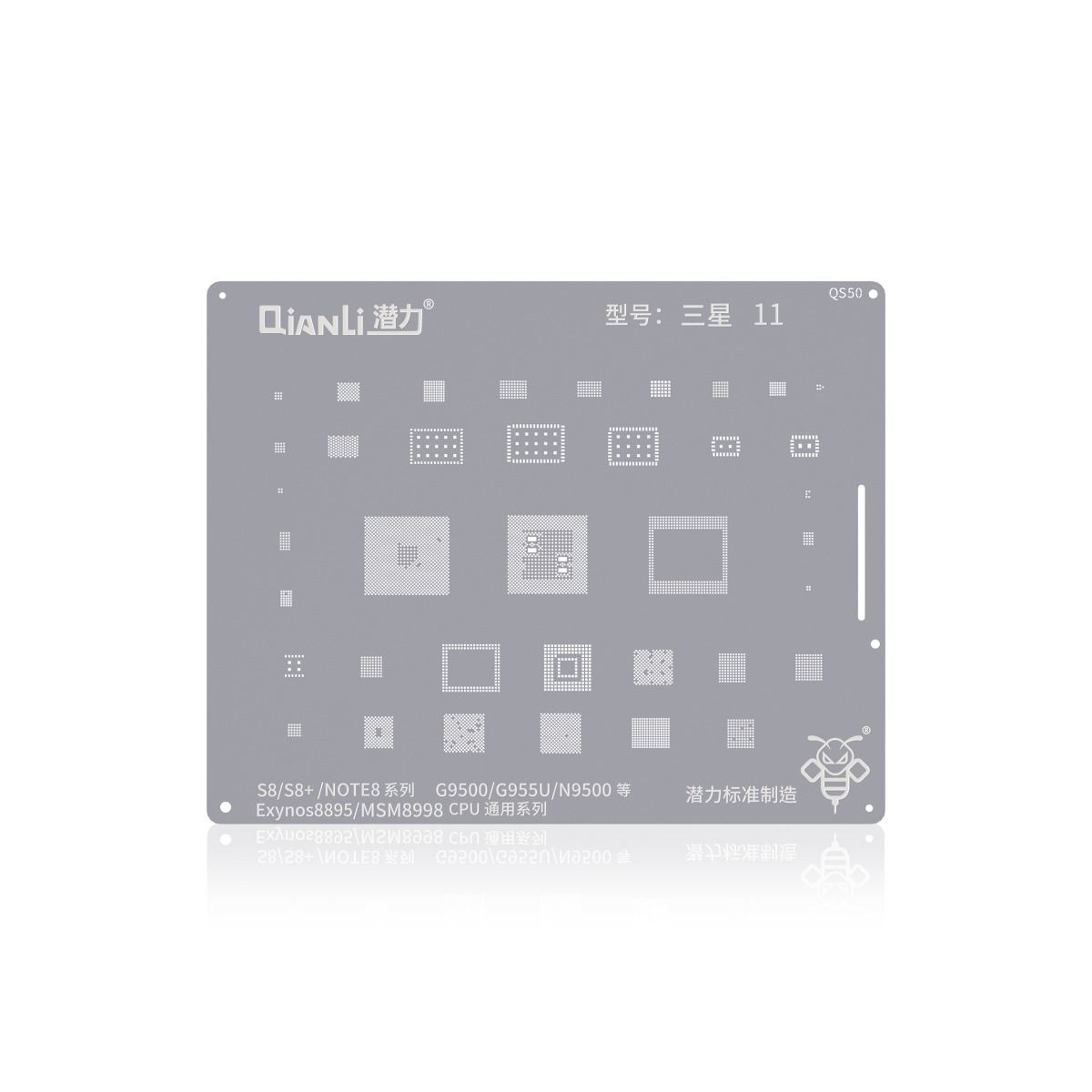 Bumblebee Stencil (QS50) For Samsung S8 / S8+ / Note 8 (Exynos 8895) (MSM8998) CPU Universal Series (Qianli)
