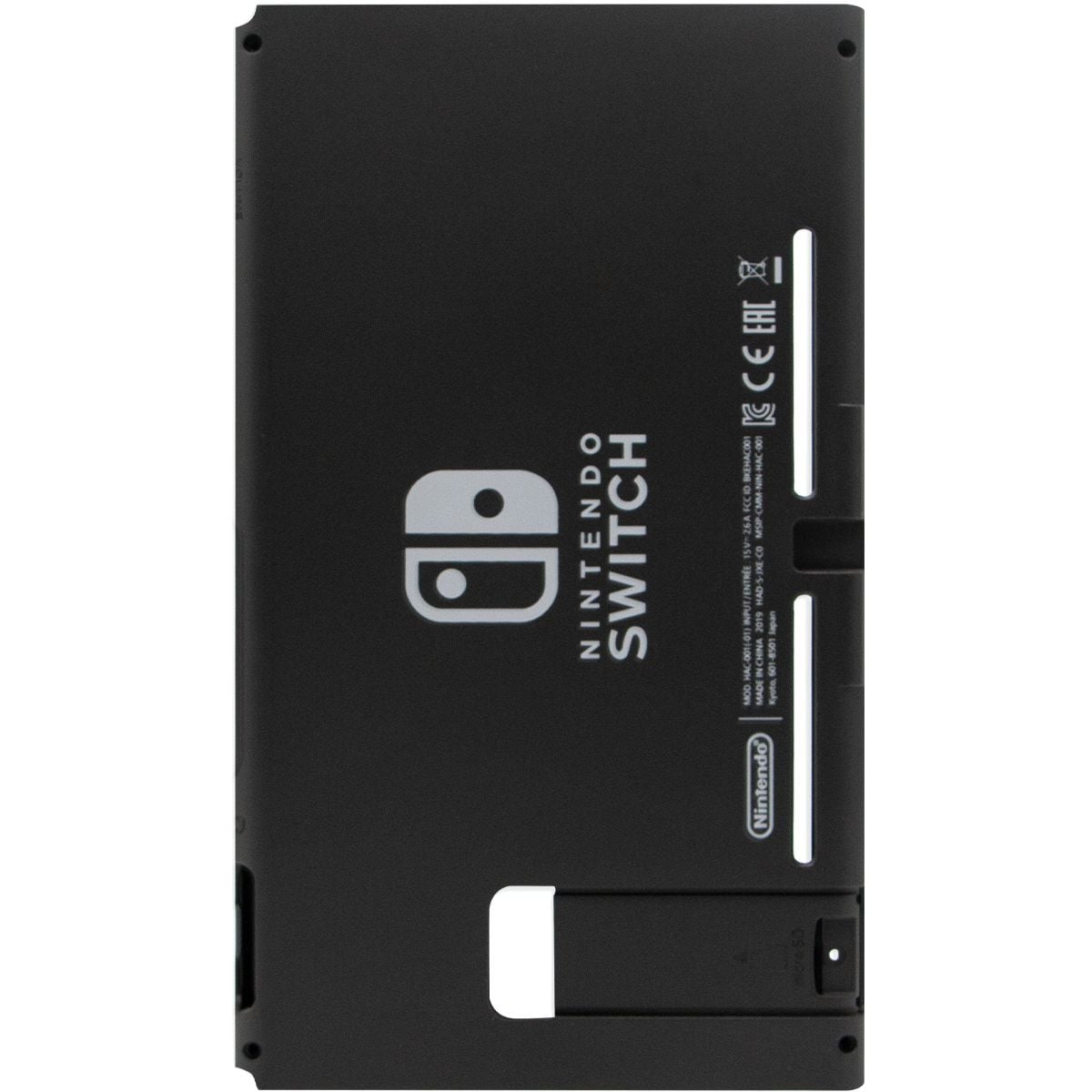 Nintendo Switch (HAC-001(-01) Version 2) Housing Shell Case Cover (Top & Bottom) (Black)